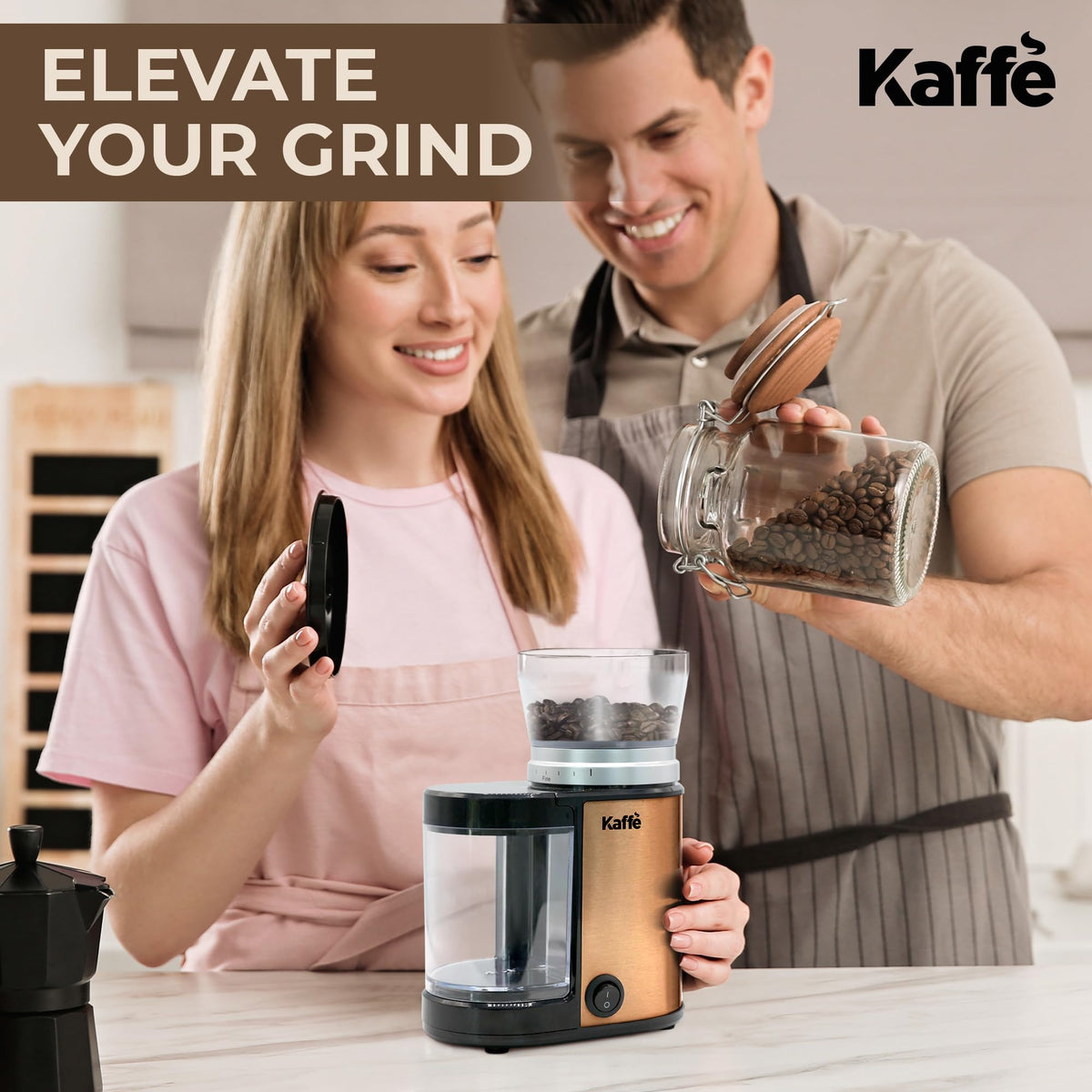 Electric Burr Coffee Grinder 5.5oz Adjustable S710