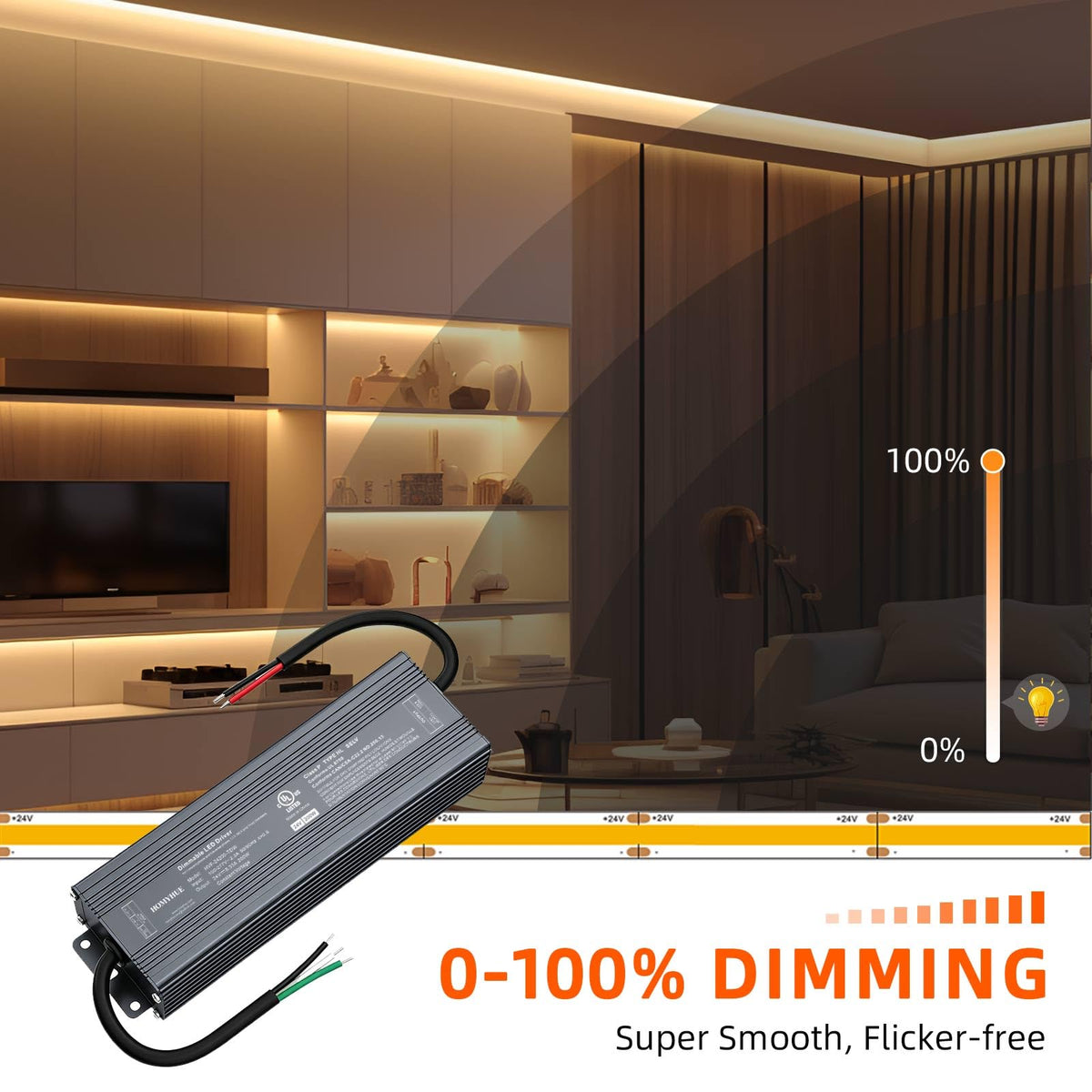 200W Triac Dimmable LED Driver Power Supply F337