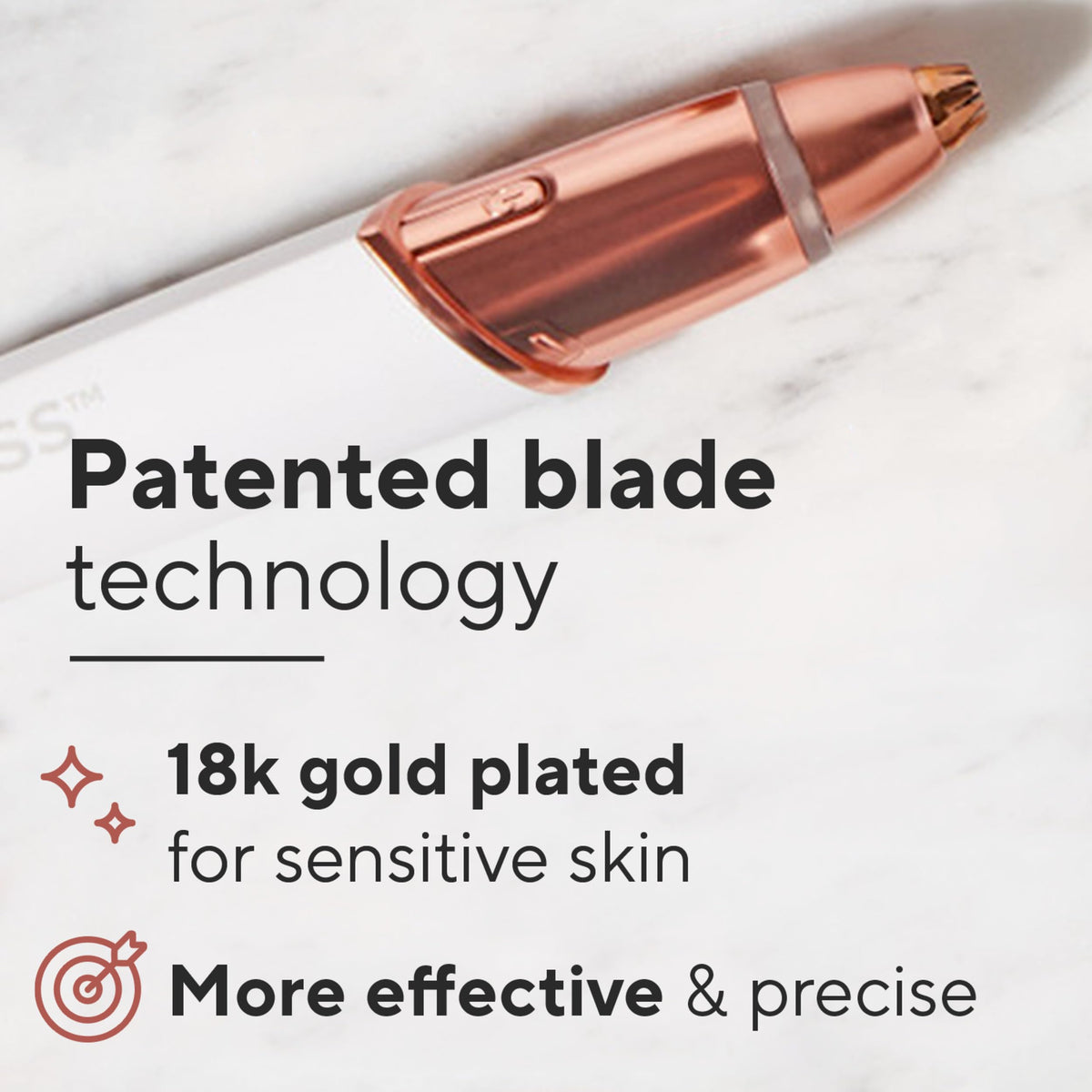 Electric Eyebrow Hair Remover with LED Light C9379