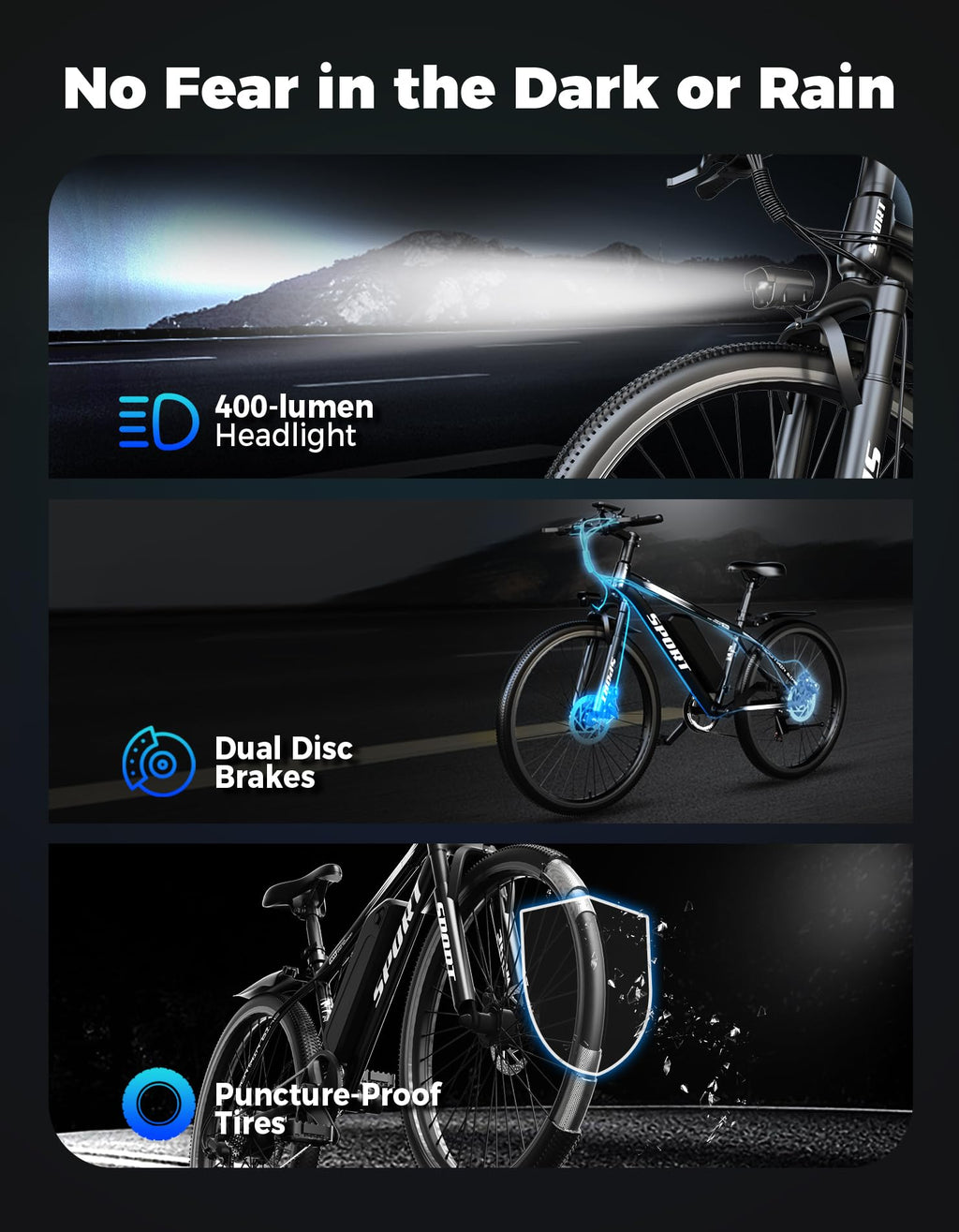 350W 7-Speed Electric Bike O1355
