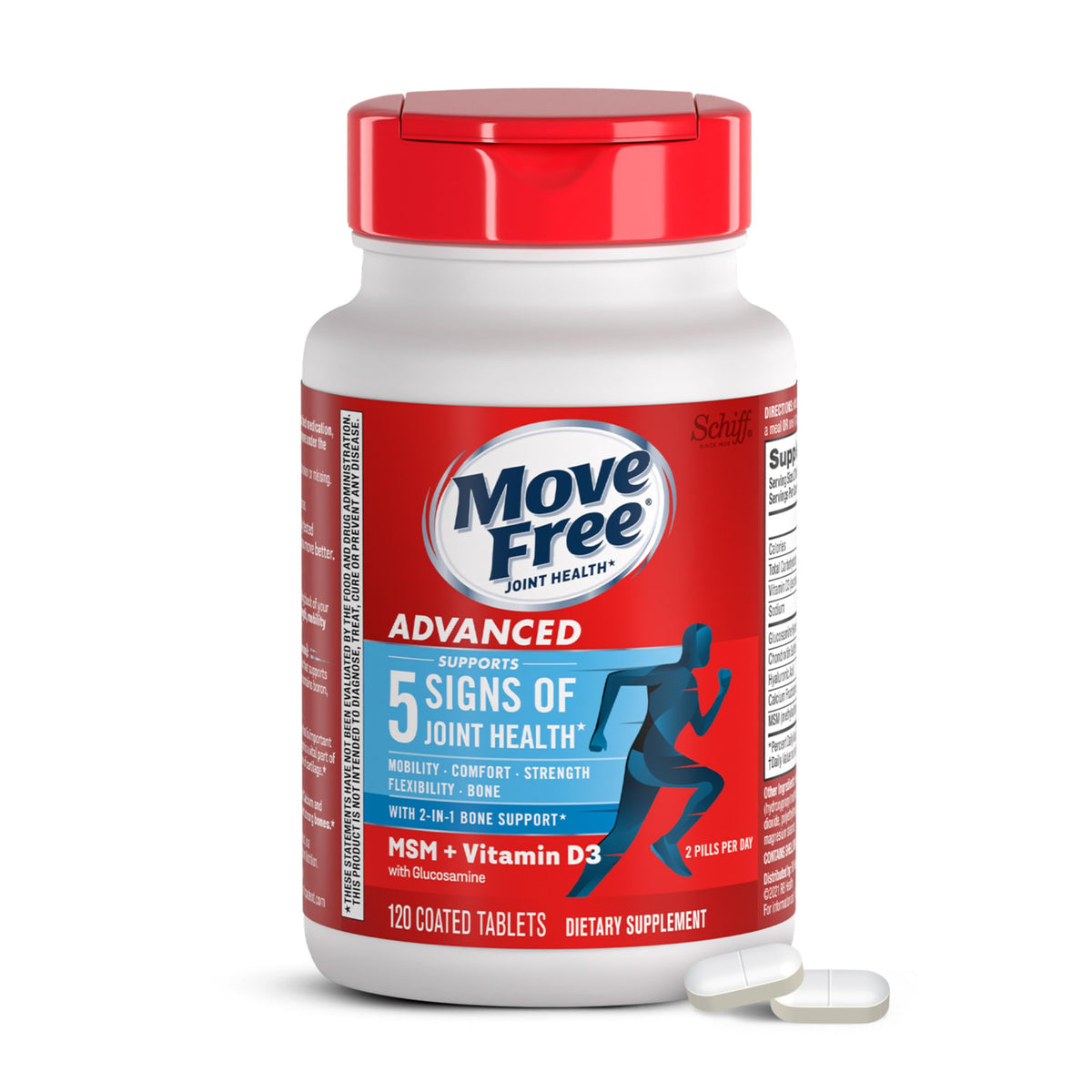 Glucosamine Chondroitin MSM + Vitamin D3-120 ct Z218