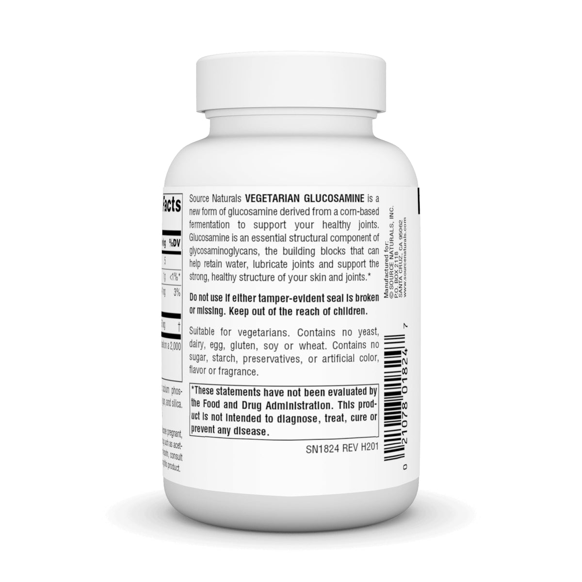 Vegetarian Glucosamine 750 mg 60 Tablets U452