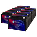 12 Volt 11.2 AH 230 CCA Rechargeable Maintenance Free SLA AGM Motorcycle Battery Pack of 8 R784