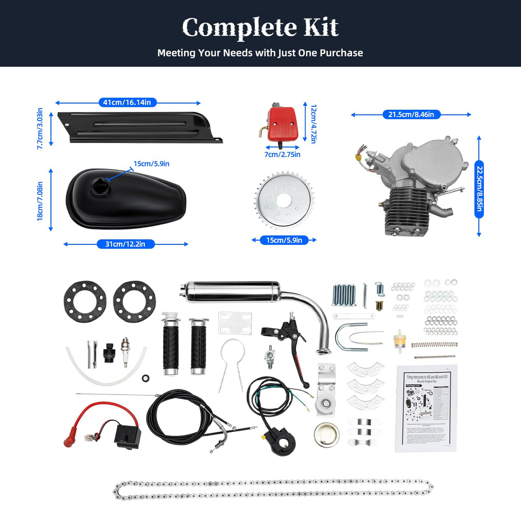 100CC 2 Stroke Bicycle Engine Kit with 36-Tooth Sprocket A6832