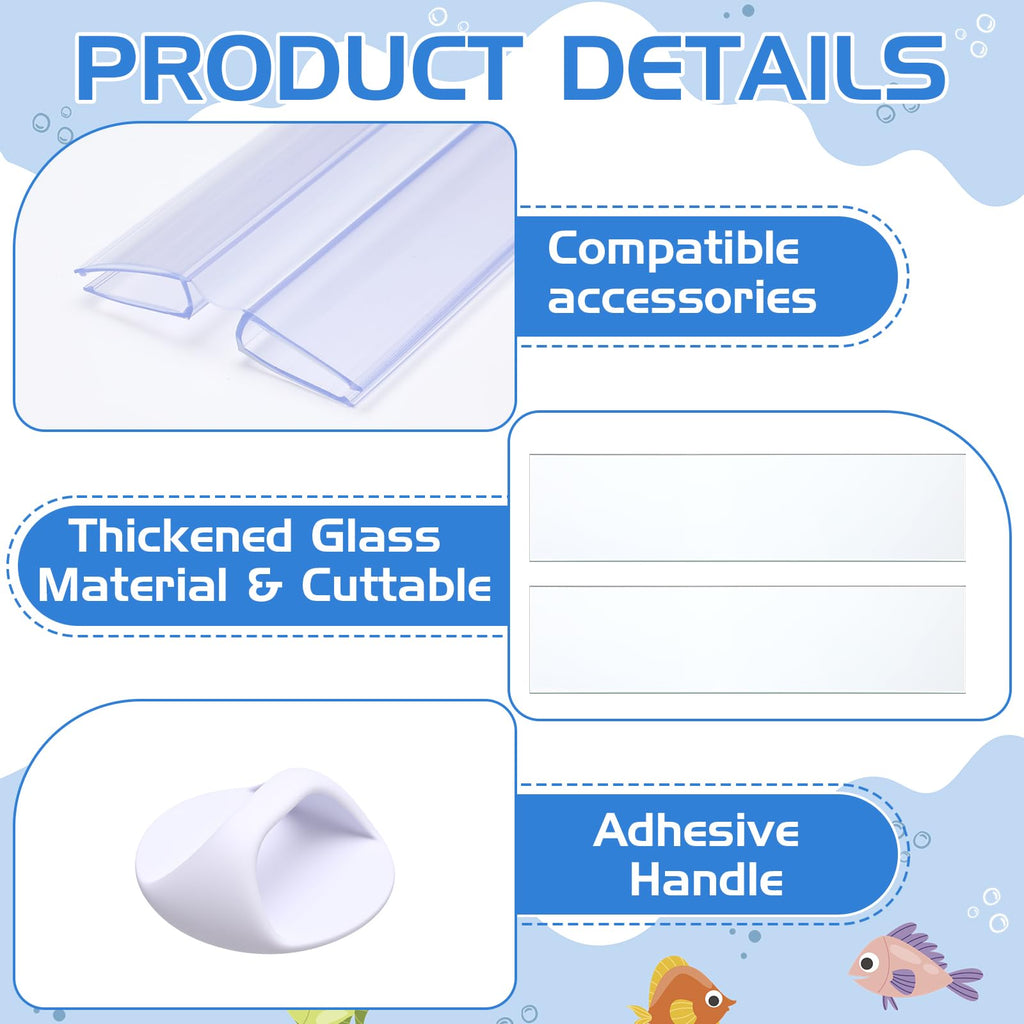Aquarium Glass Canopy 19.33" x 9.65" x 0.12" J8669