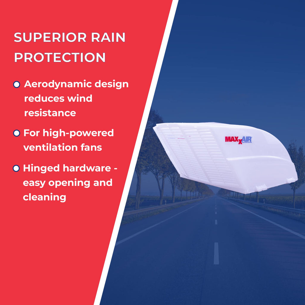 White RV Fan and Vent Cover U6242