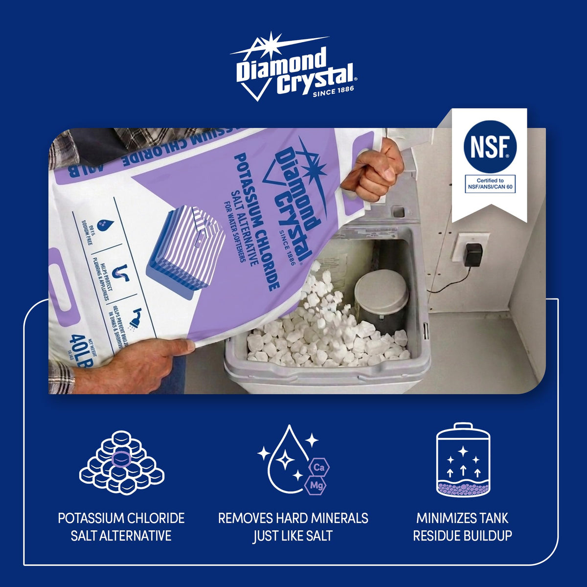 Potassium Chloride Salt Alternative 40 Pounds B968