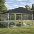 10x10FT Heavy Duty Outdoor Dog Kennel with Roof S869