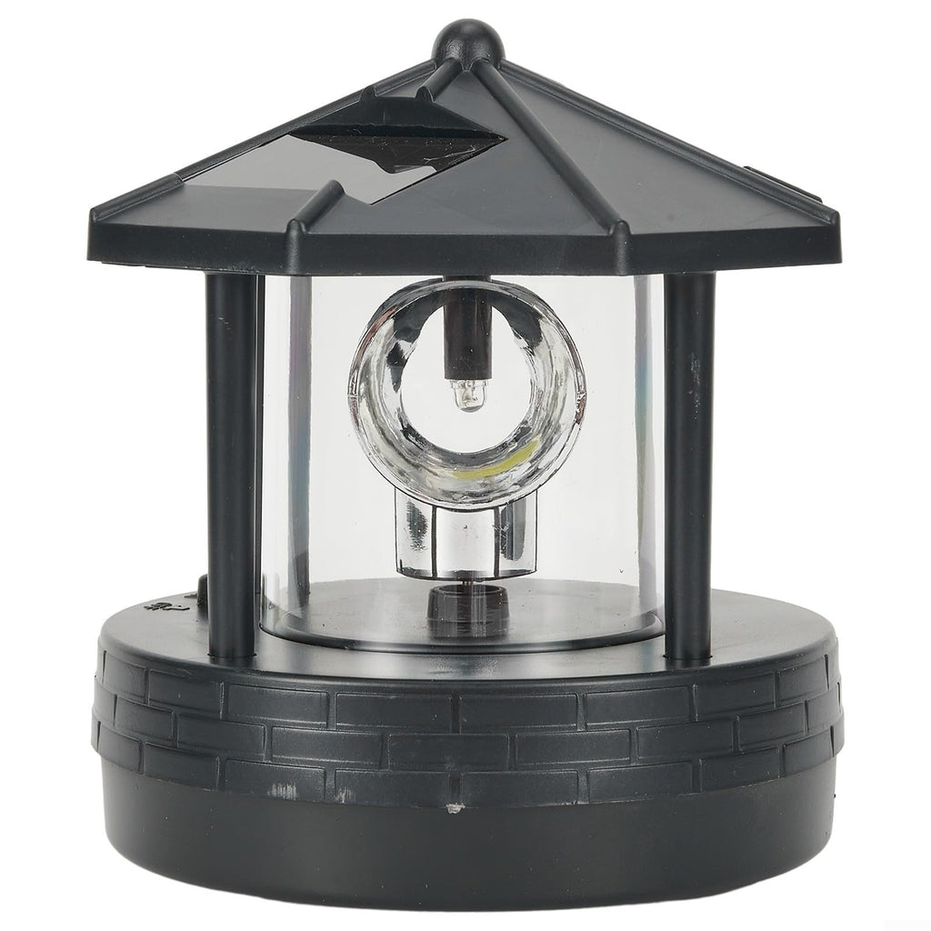 Black Solar Lighthouse Outdoor Light D731