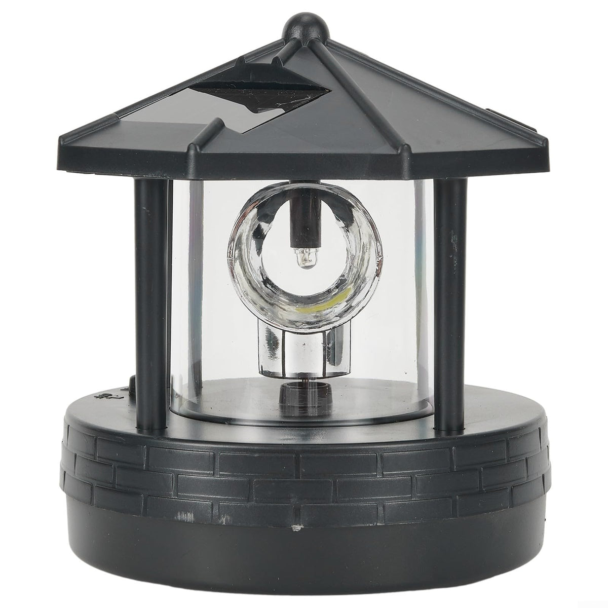 Black Solar Lighthouse Outdoor Light D731