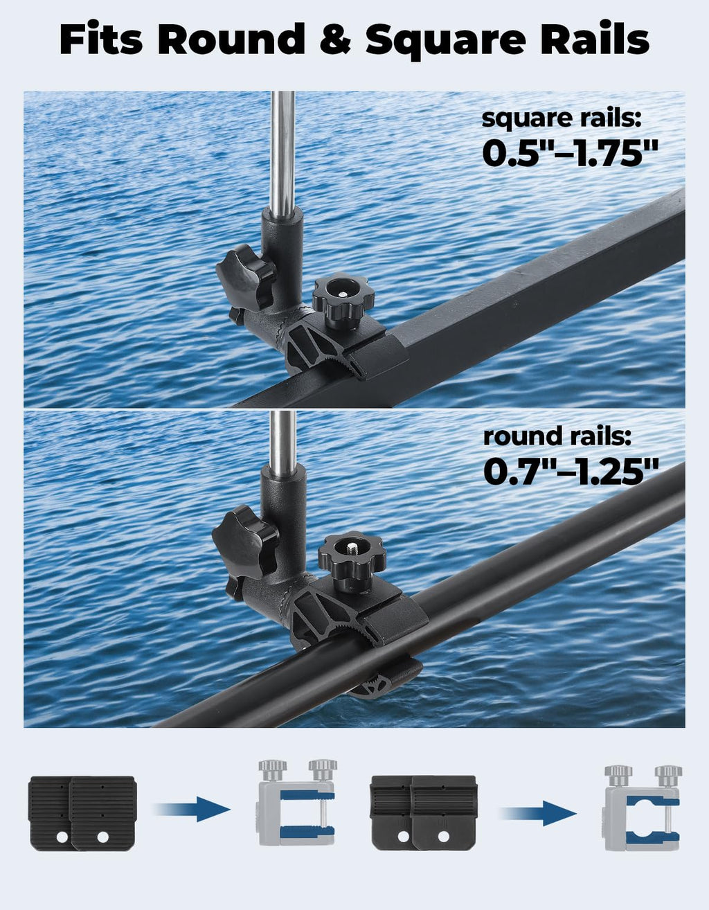 Stainless Steel 360° Rotating Boat Flag Pole Holder U70925
