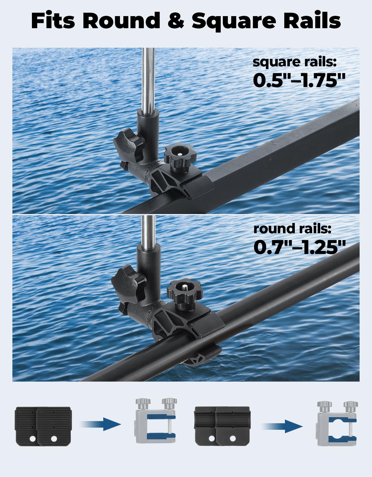 Stainless Steel 360° Rotating Boat Flag Pole Holder U70925