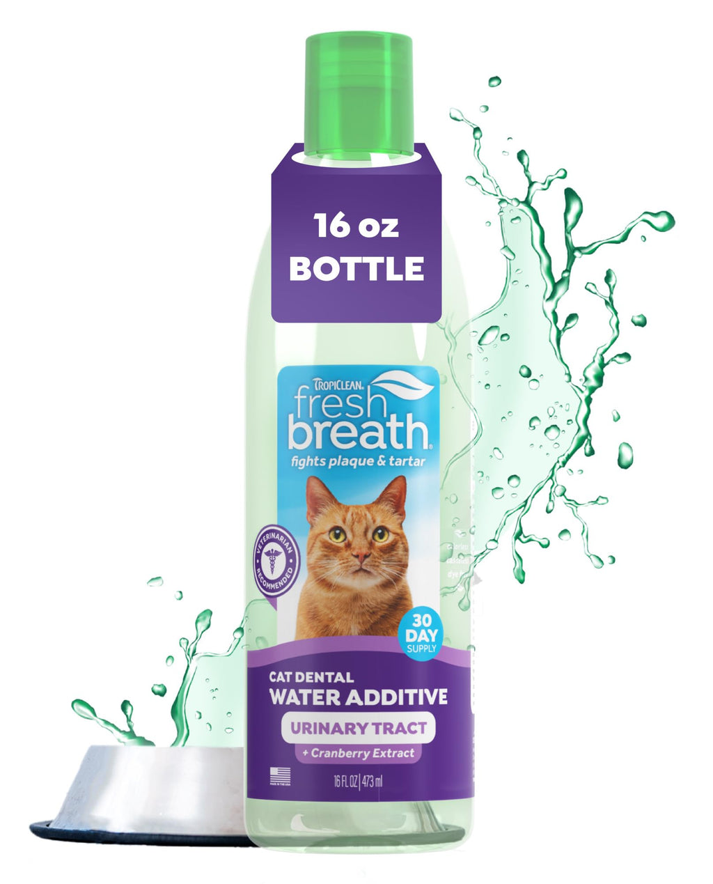 Fresh Breath Water Additive for Cats 16oz Y7131