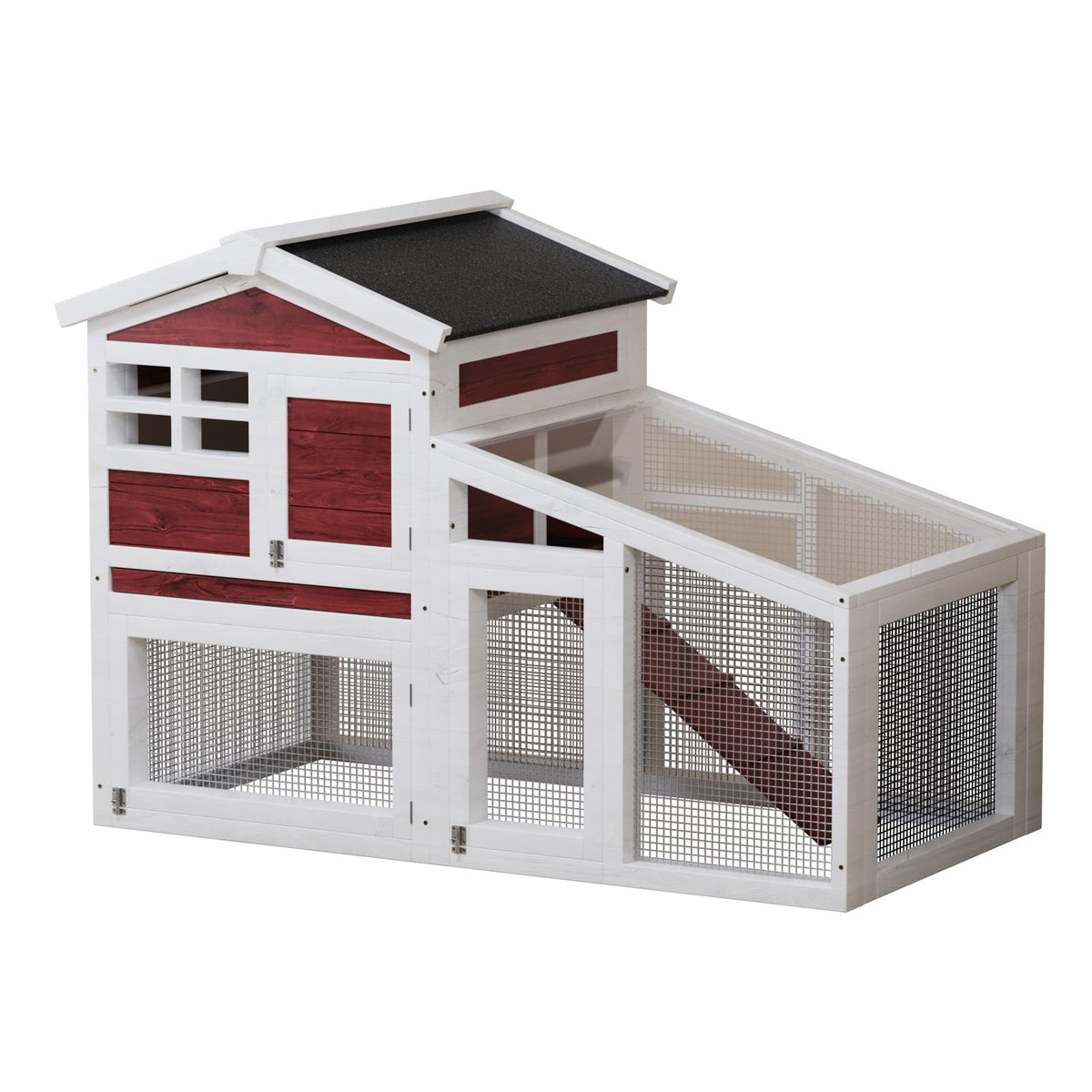 Weatherproof Wooden Rabbit Hutch T9440