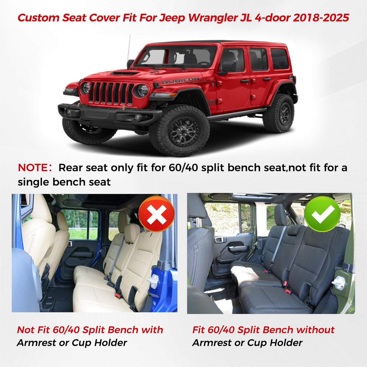 Seat Covers 4 Door Without Rear Cupholder A968