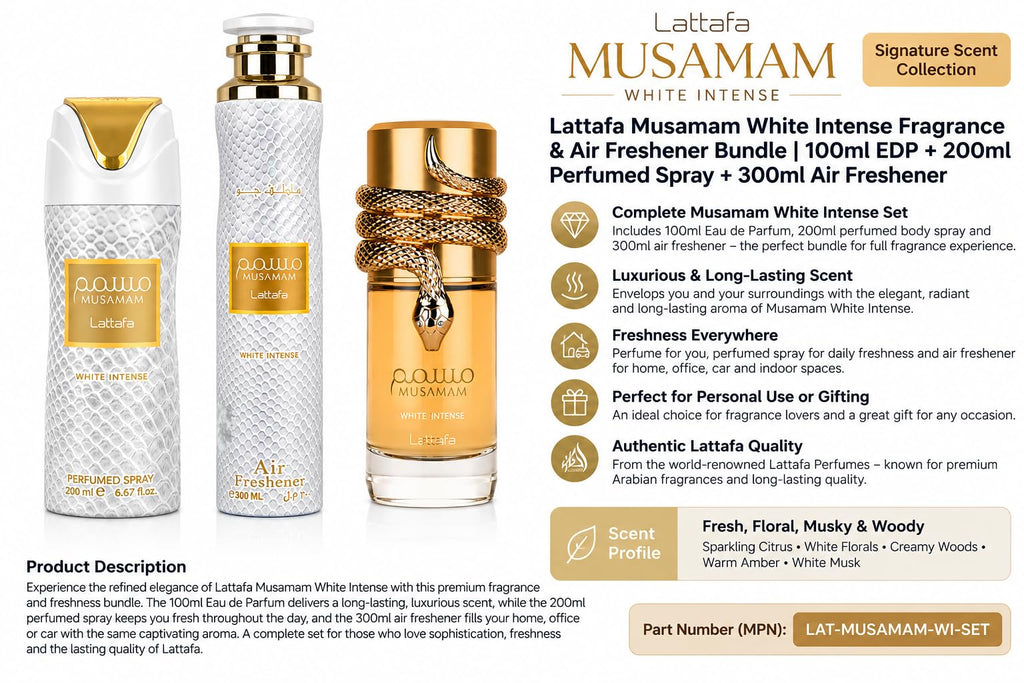 100ml Eau de Parfum + 200ml Perfumed Spray + 300ml Air Freshener N1270