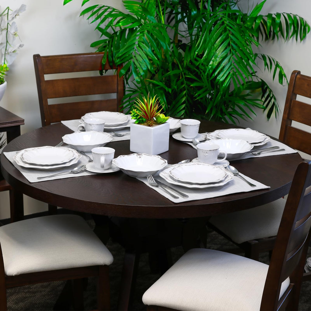 White 20-Piece Dinnerware Set Z218148