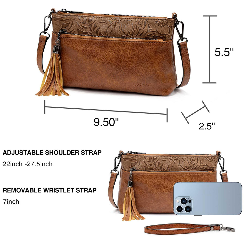 Turquoise Concho Embossed Crossbody Handbag Q783140