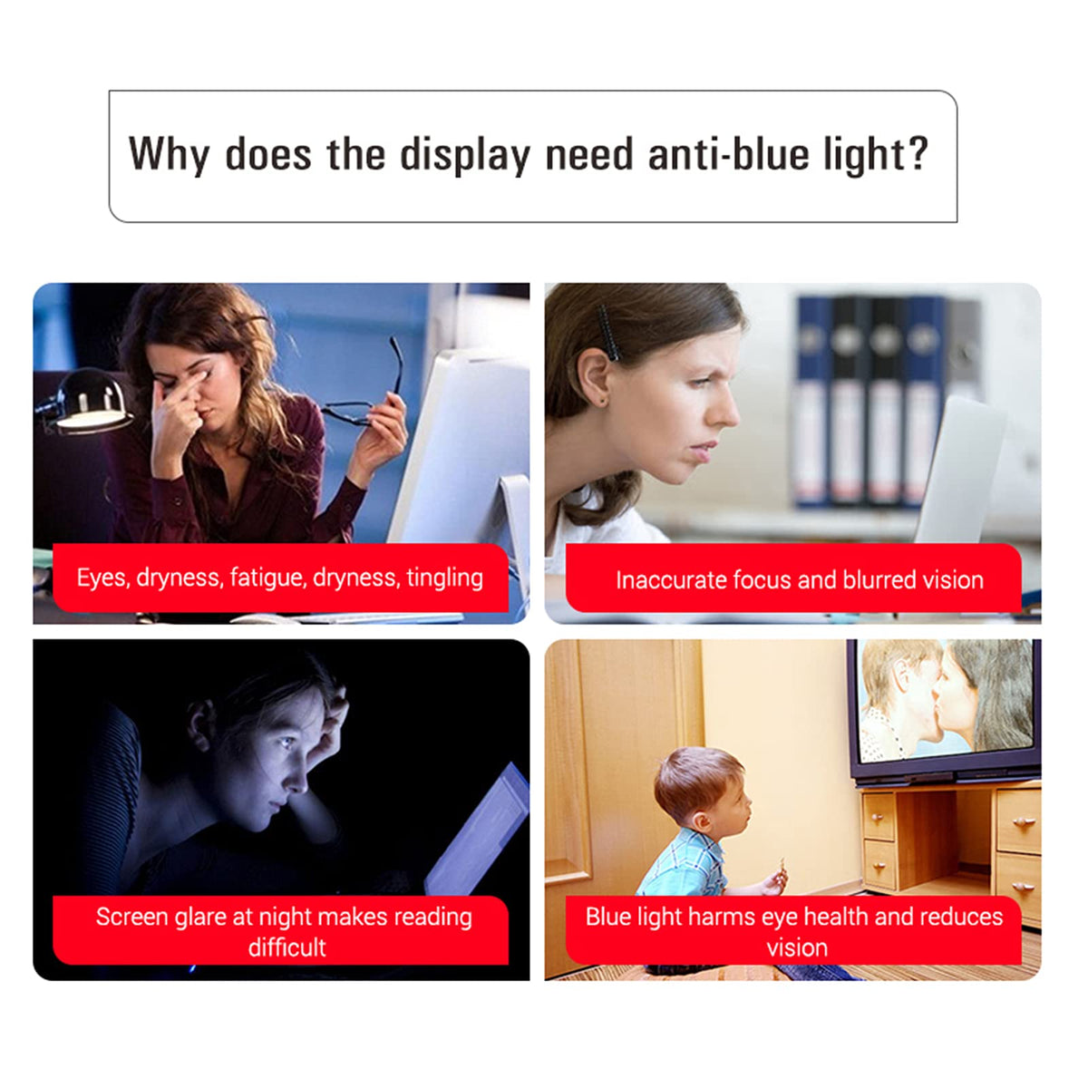 Anti-Glare Screen Protector for 40/42/43 Inch TV Y53644