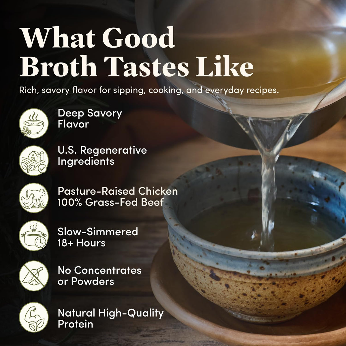 Bone Broth Variety Pack 3 Beef Flavors 14oz 4-Pack S850376