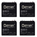 6V 210AH Dual Terminal SLA Replacement Battery 4 Pack P629