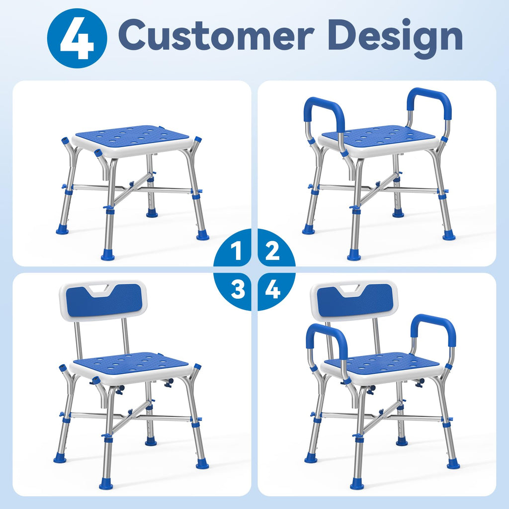 Shower Chair with Reinforced Crossing Bar H91415