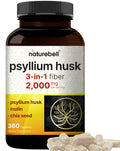 Psyllium Husk Fiber Capsules 2,000mg 360 Caps S4699