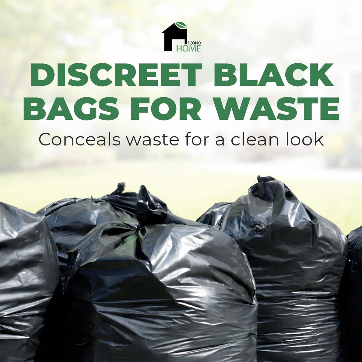 Heavy Duty 2.8 Mil 55-60 Gallon Trash Bags 50 Count I7045