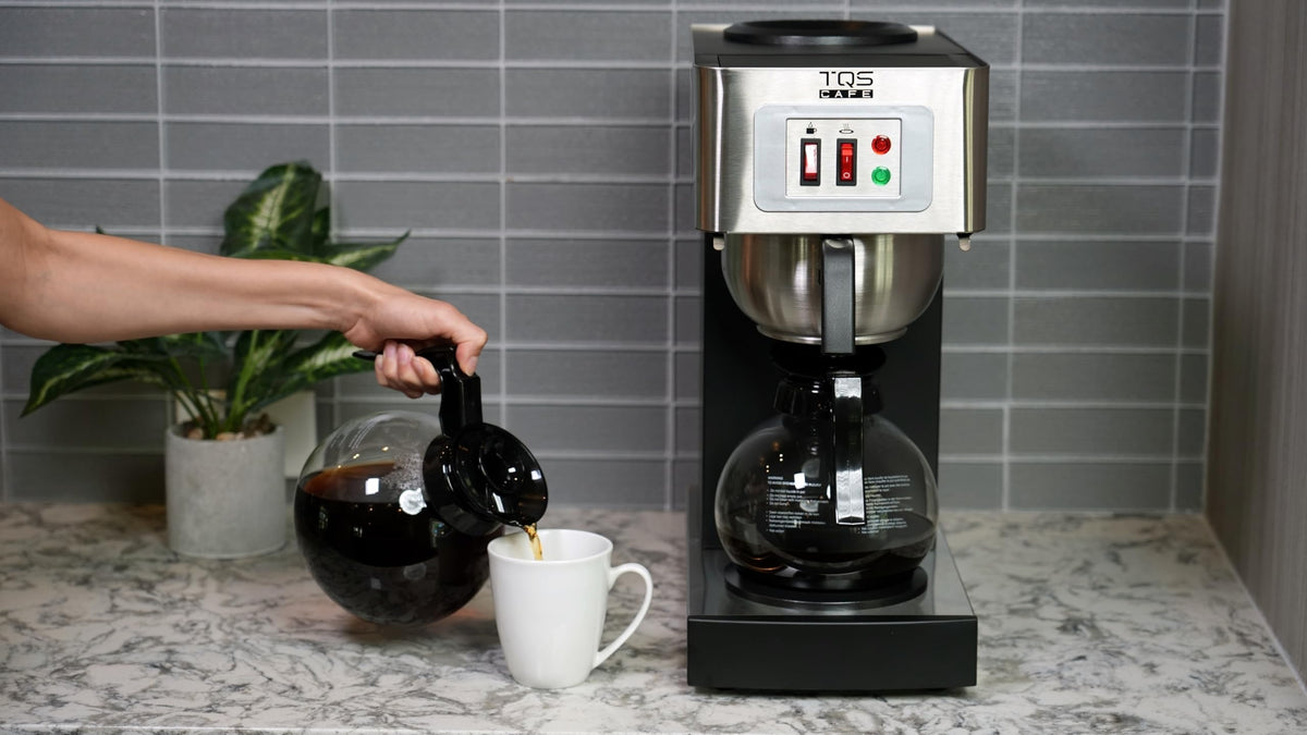 Commercial Coffee Maker, Double 12-Cup Stainless Steel A9767