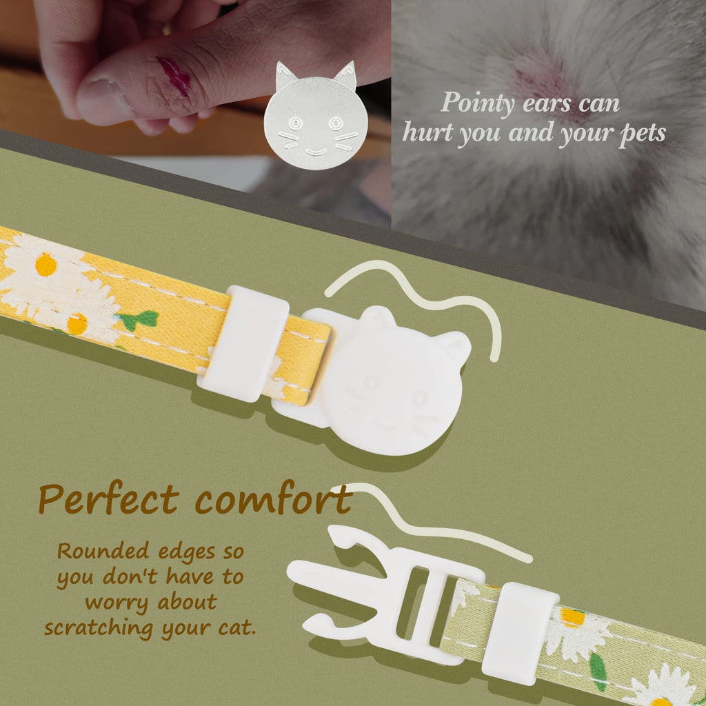 2 Pack Cotton Breakaway Cat Collar with Bell L666736
