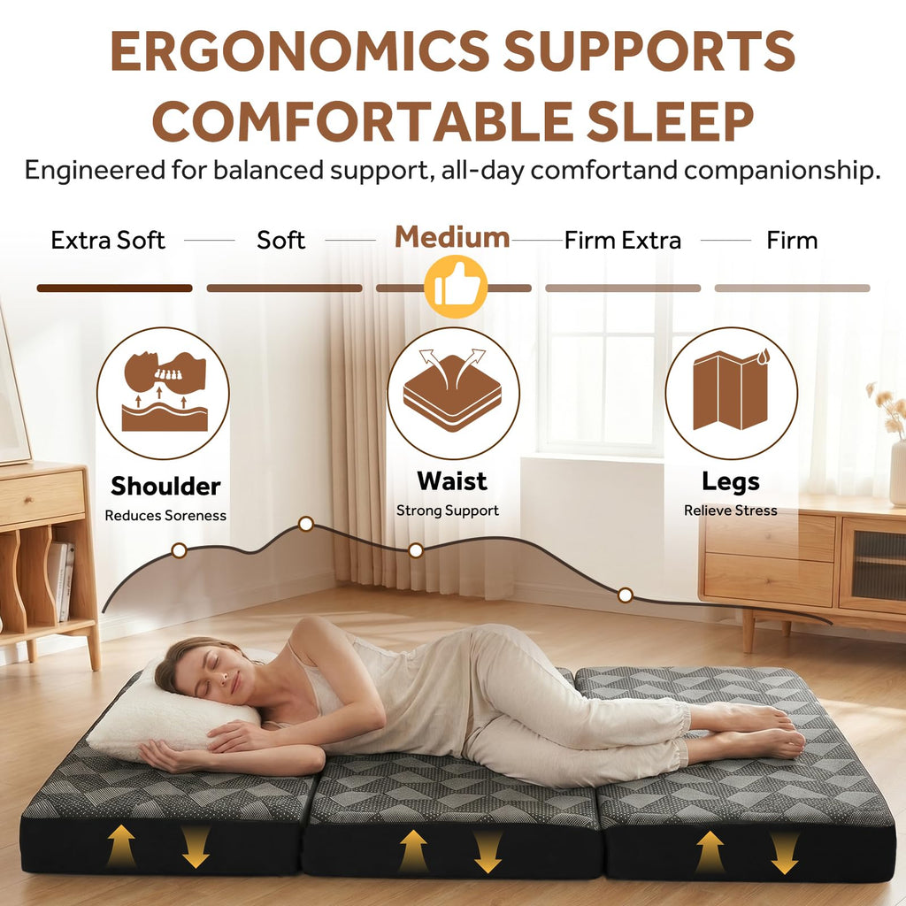 Memory Foam Tri Folding Mattress B856
