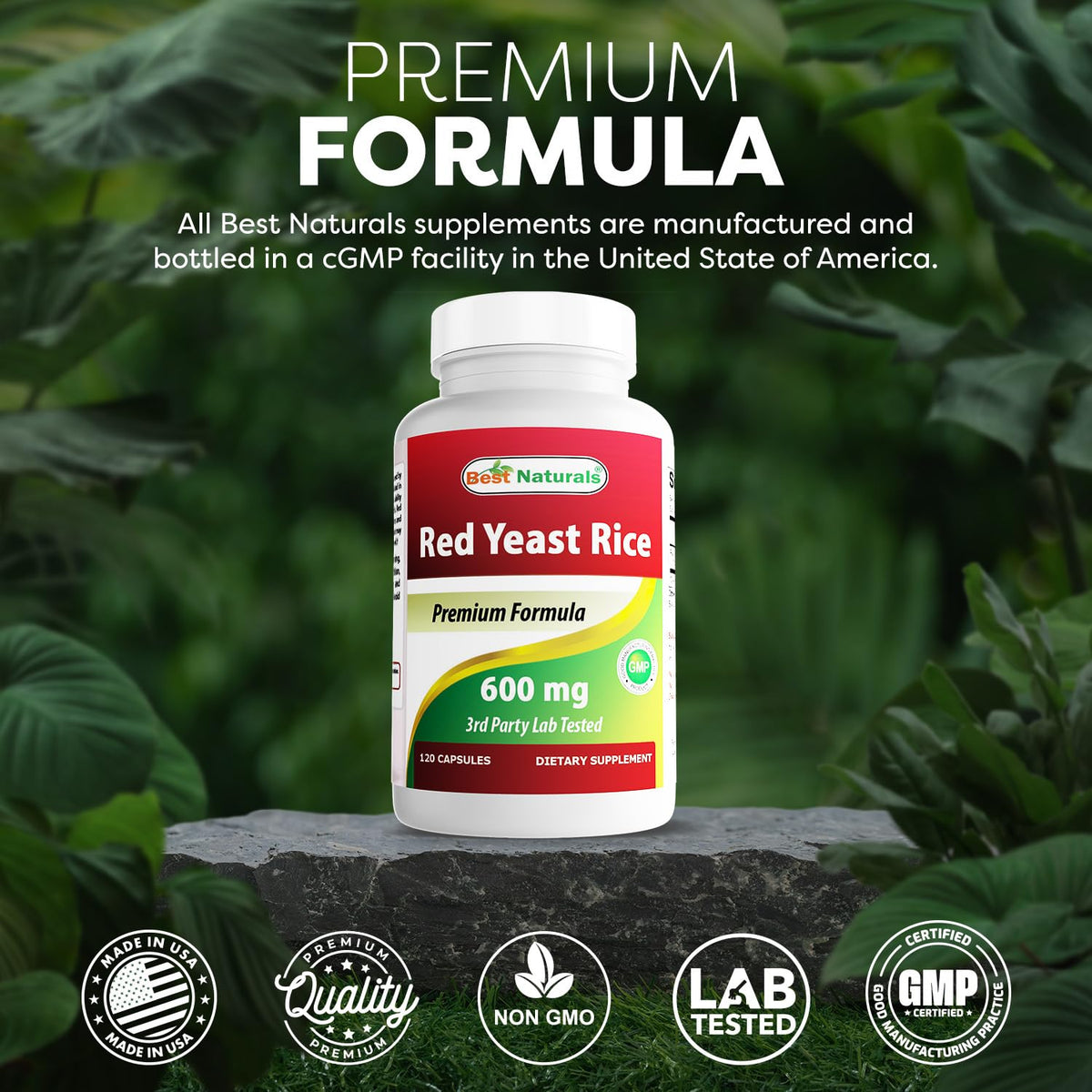 Red Yeast Rice 600 mg 120 Capsules H5551