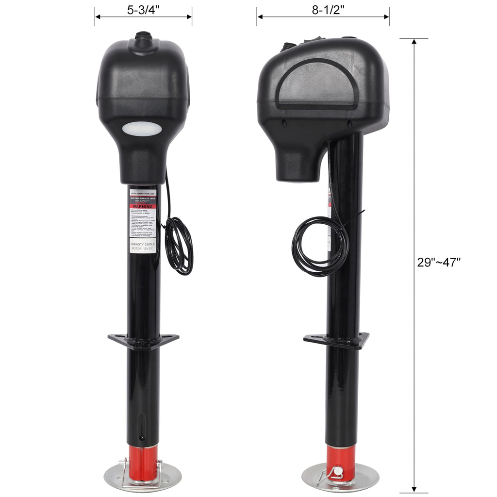 3500lbs Electric Power Tongue Jack T821203
