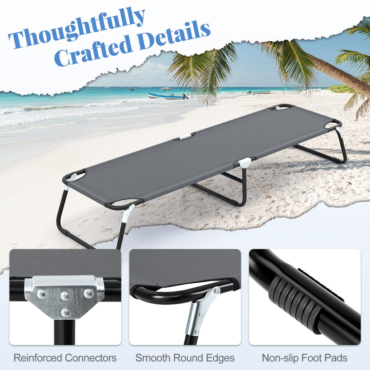 Folding Camping Cot Y84328