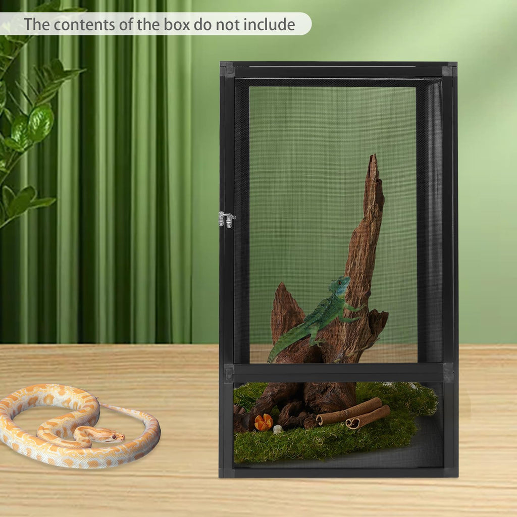 40 Gallon Aluminum Alloy Screen Reptile Terrarium with Locking Latch P397