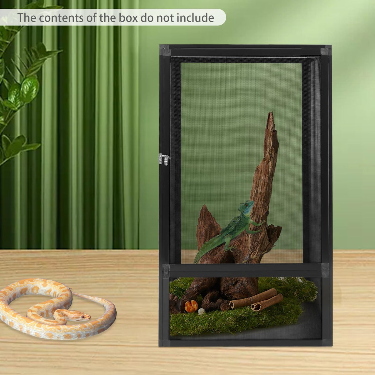 40 Gallon Aluminum Alloy Screen Reptile Terrarium with Locking Latch P397