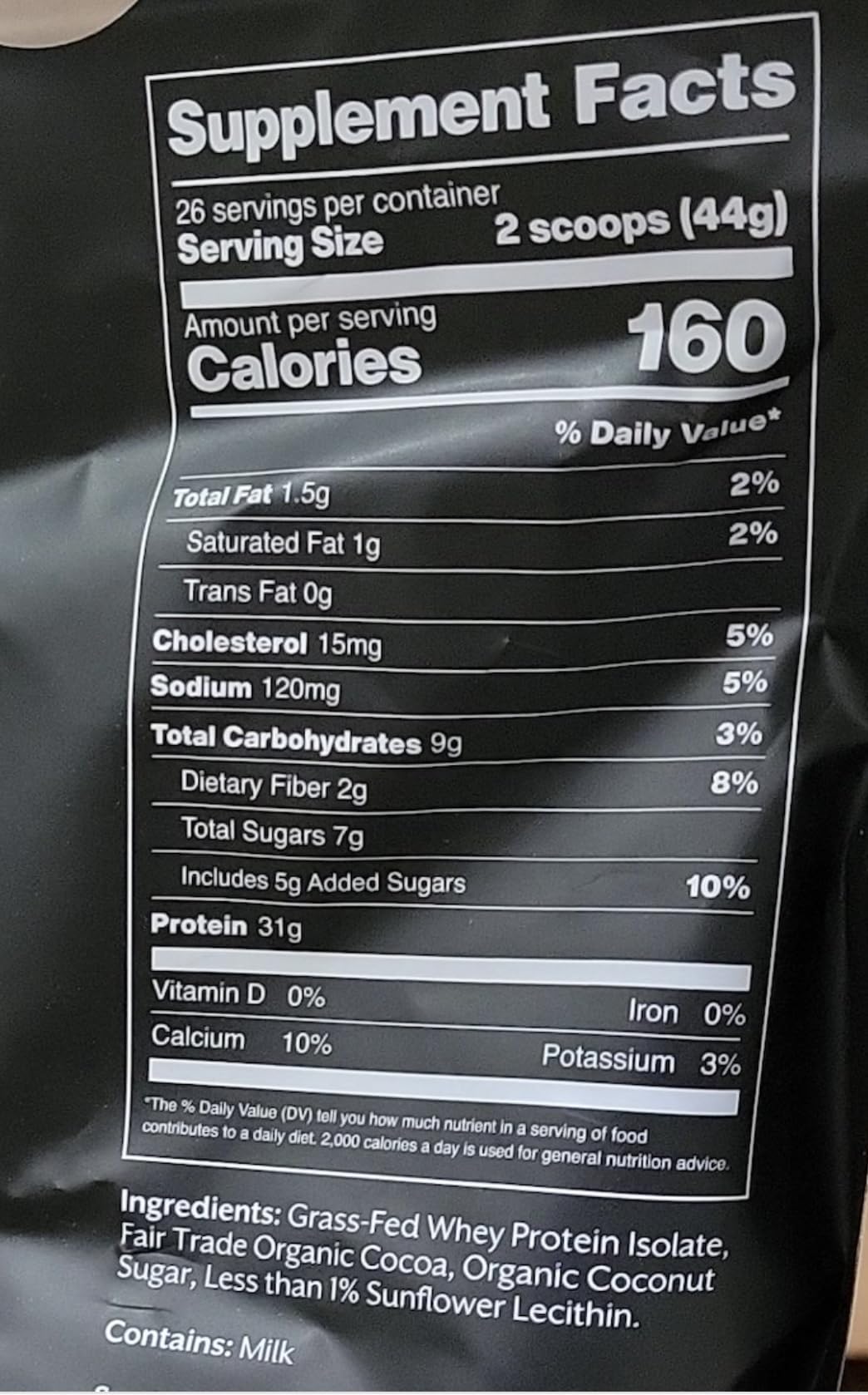 Whey Protein Isolate Powder Chocolate 5lb W20072