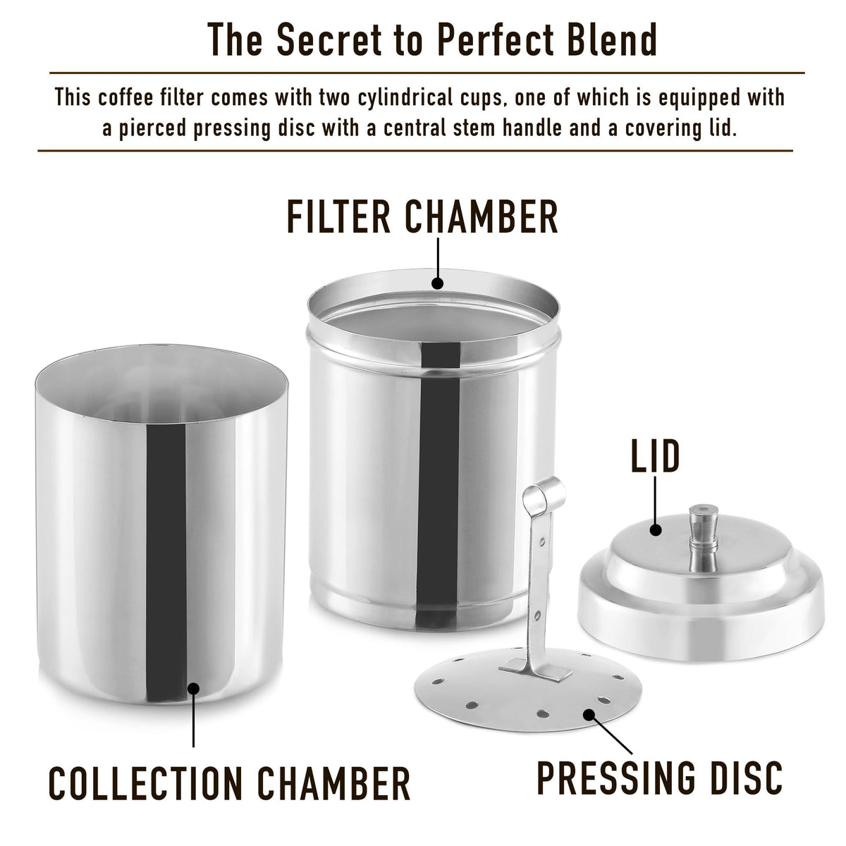 10 oz Stainless Steel Drip Coffee Maker I6136