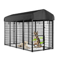 8x4x6ft Outdoor Dog Kennel with Roof E8498