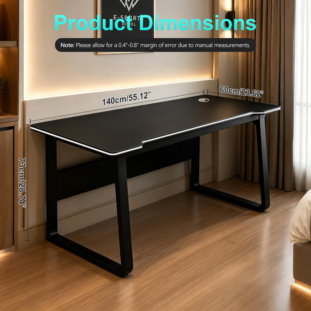 Gaming Desk Computer Writing Table PC Wood I739366