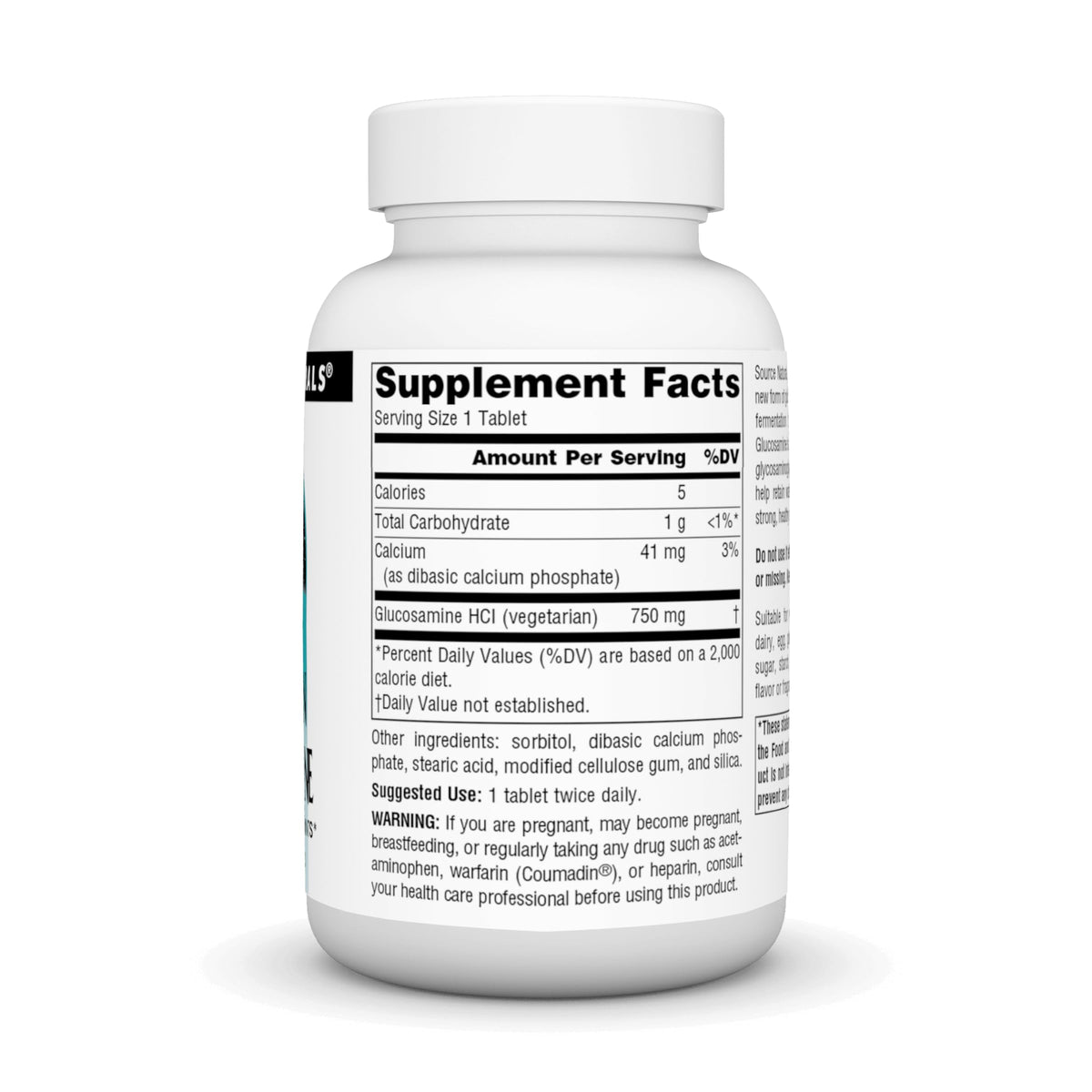 Vegetarian Glucosamine 750 mg 60 Tablets U452