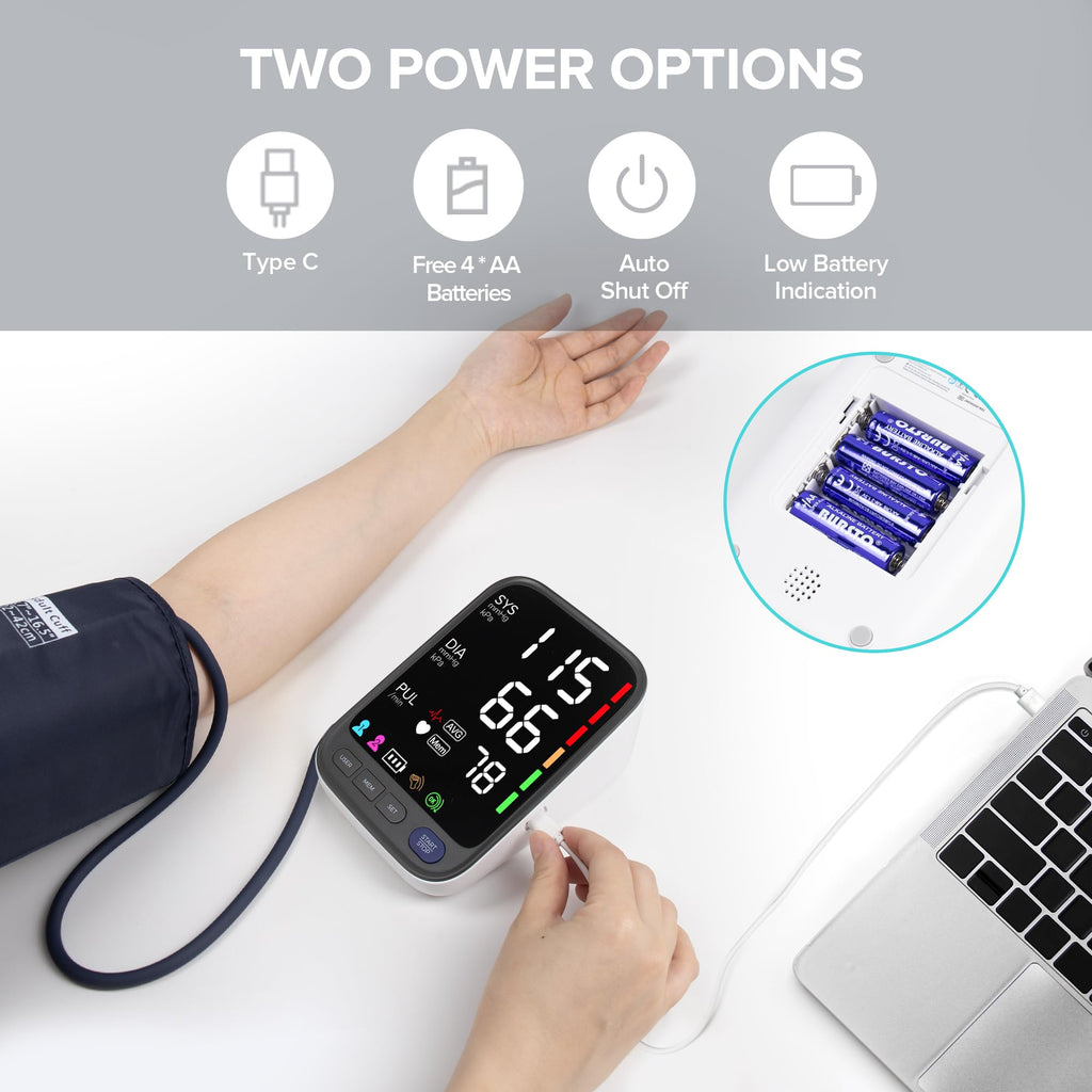 Blood Pressure Monitor Large Cuff White F6390