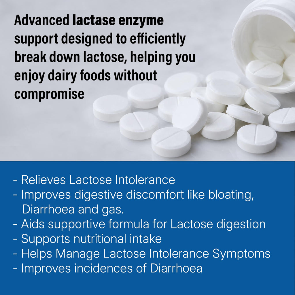 Lactase Enzyme 9000 FCC Unflavored Tablets 180 Ct A40777