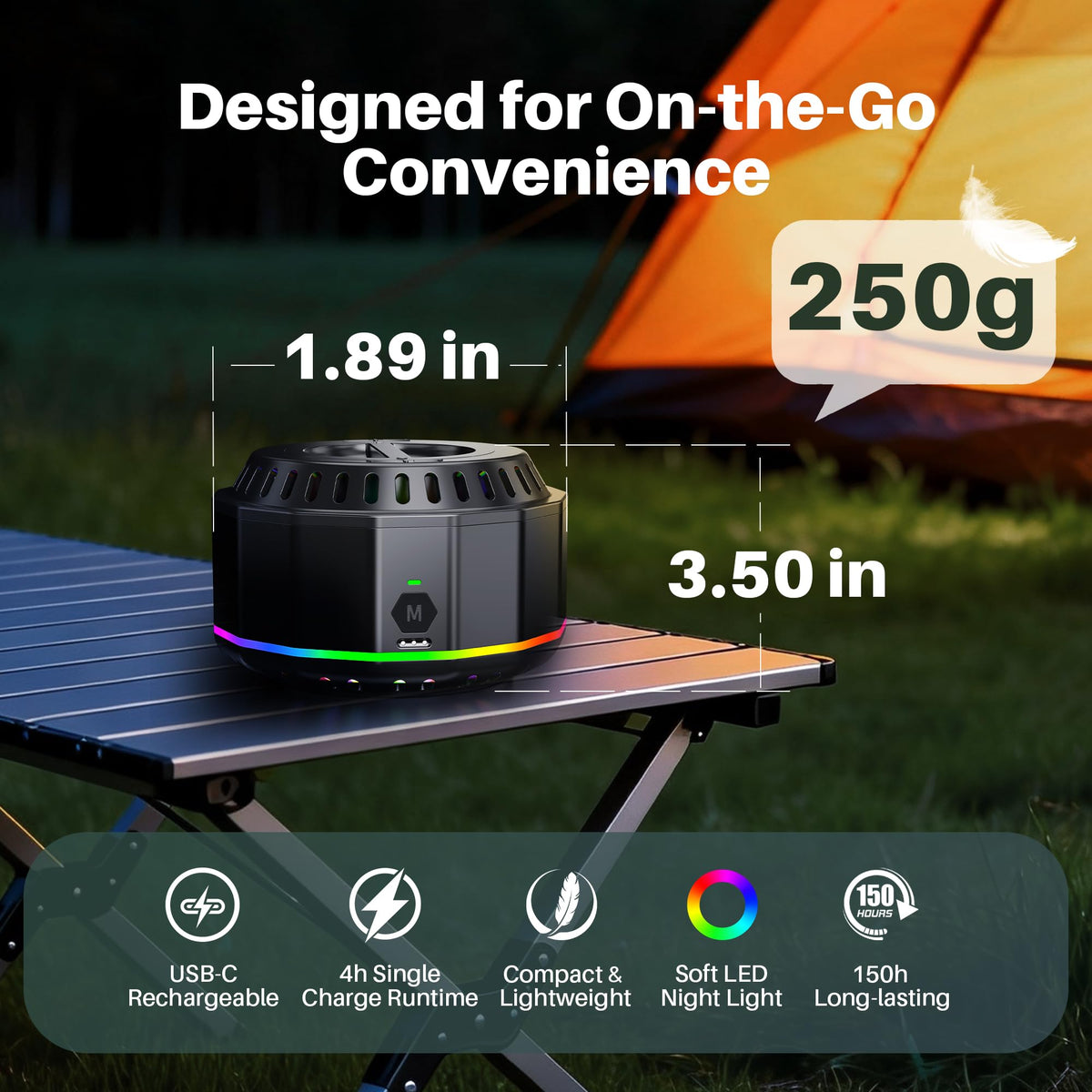 Electronic Mosquito Repellent Outdoor Patio Black 2 P7761