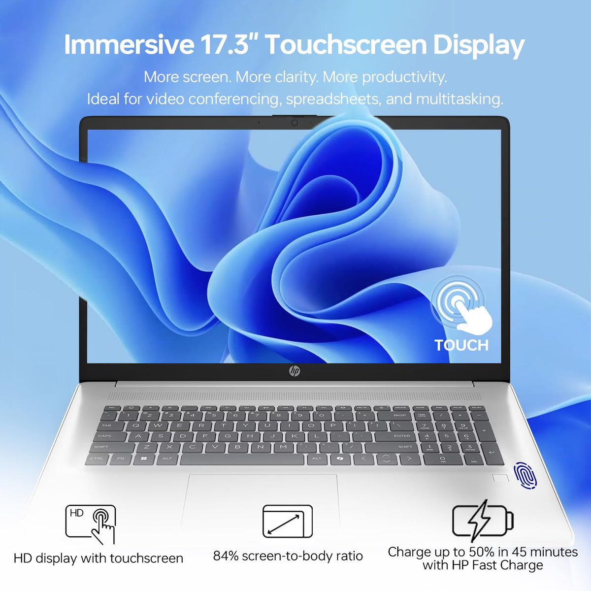 17.3" Touchscreen Laptop, Intel Core Ultra 5, 16GB DDR5 RAM, 1TB SSD B14639