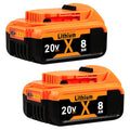 8.0Ah 20V MAX Lithium Batteries 2 Pack O643