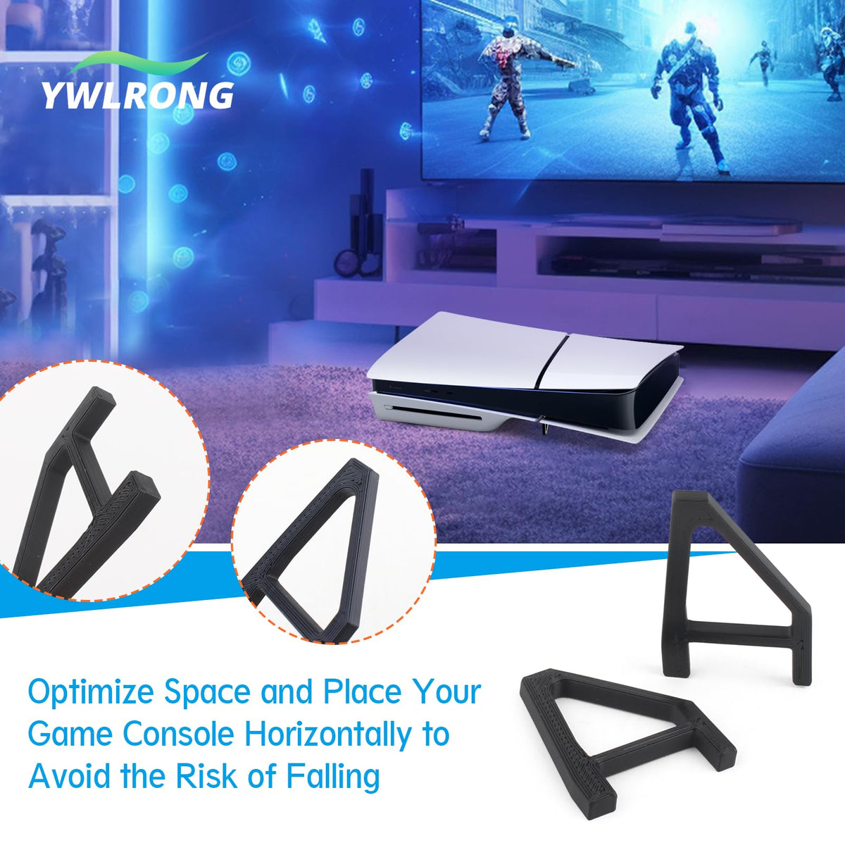 4Pcs Console Stand for PS5 Slim I12919