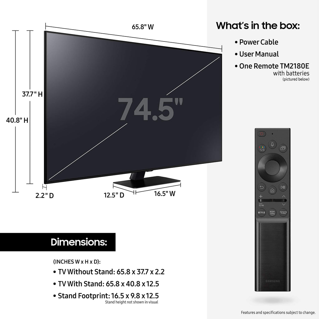 75-Inch 8K QLED Smart TV B7823