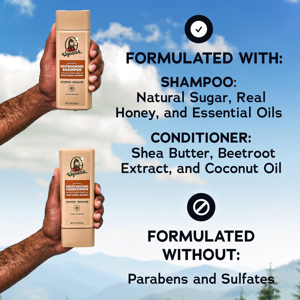 Natural Shampoo and Conditioner Set 11 fl oz 2-Pack V93983