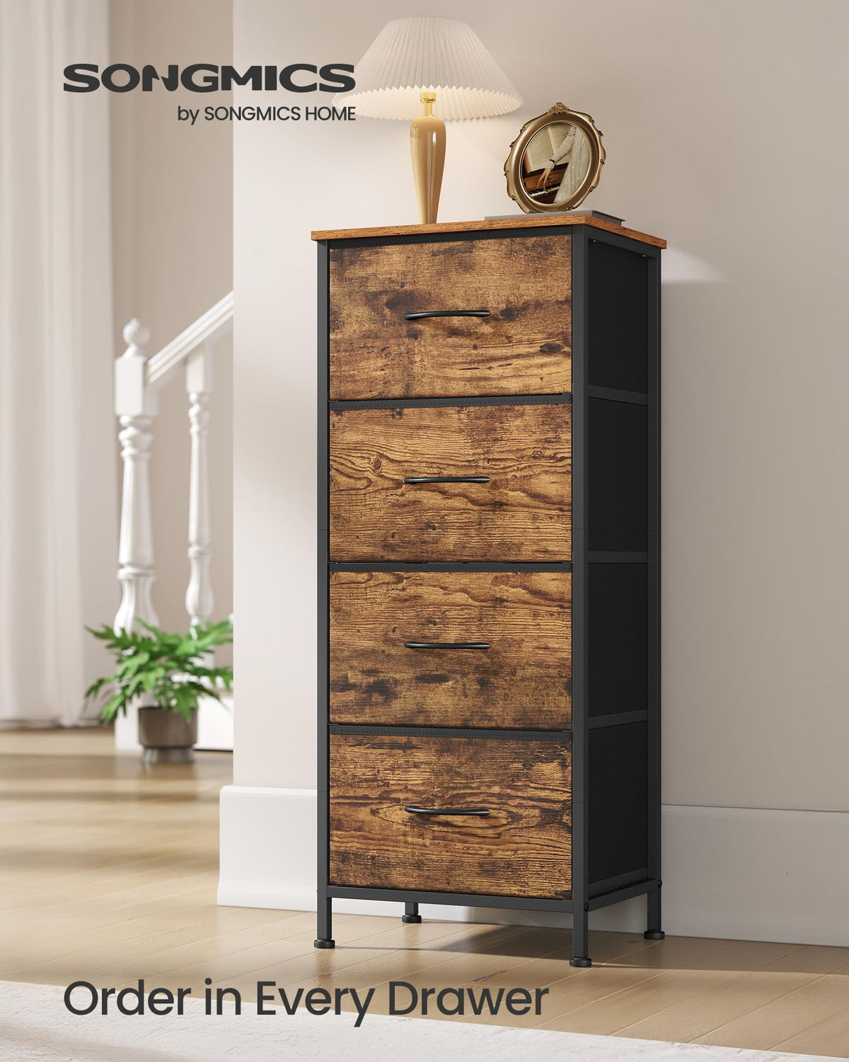 Dresser with 4 Fabric Drawers C438